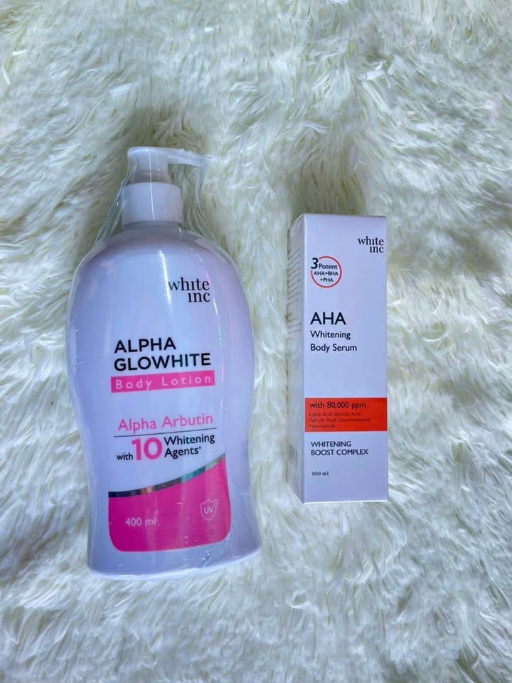 Paket Apha Glowhite + AHA body Serum